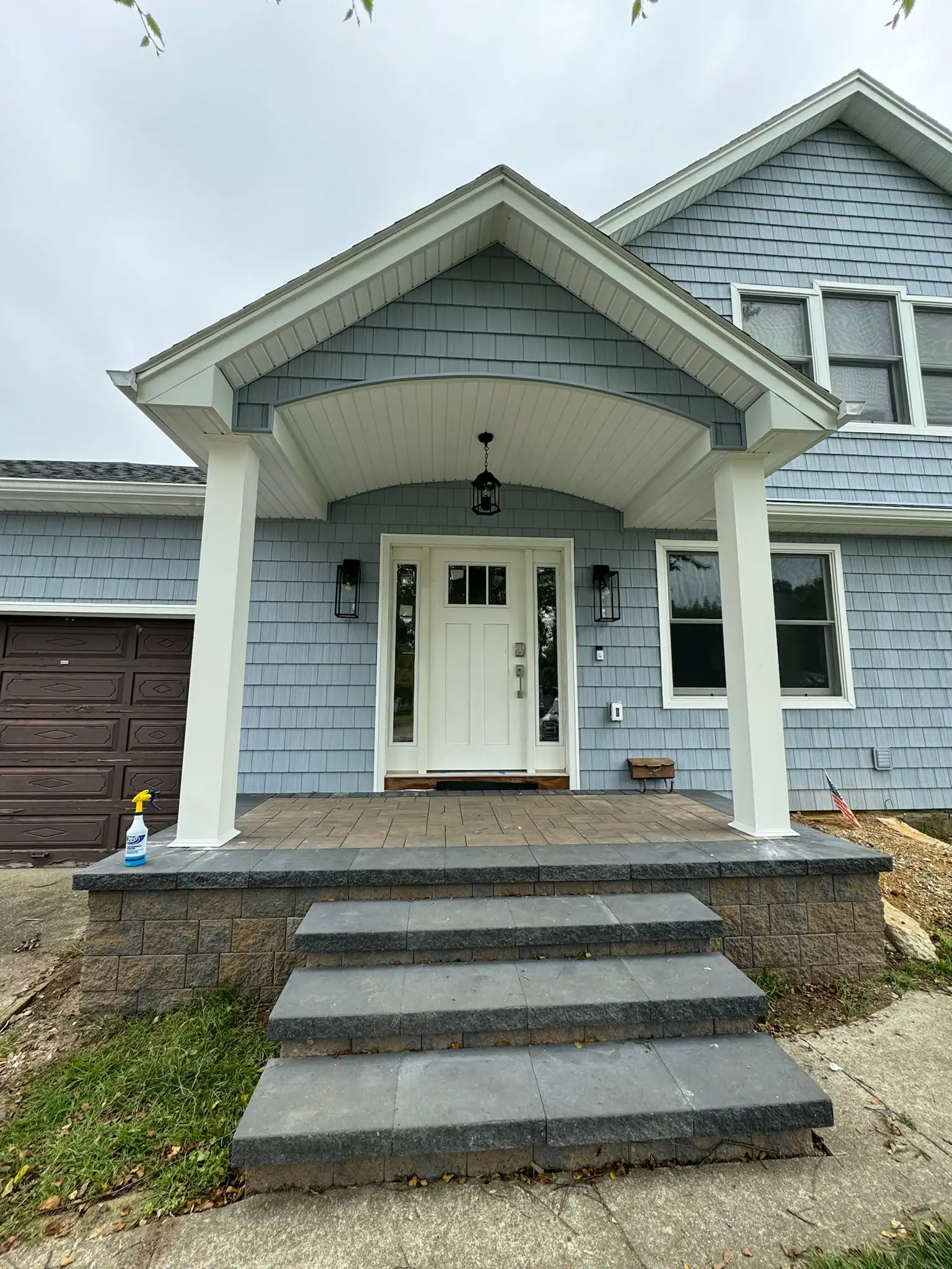 Blue House Front Porch Nassau County New York