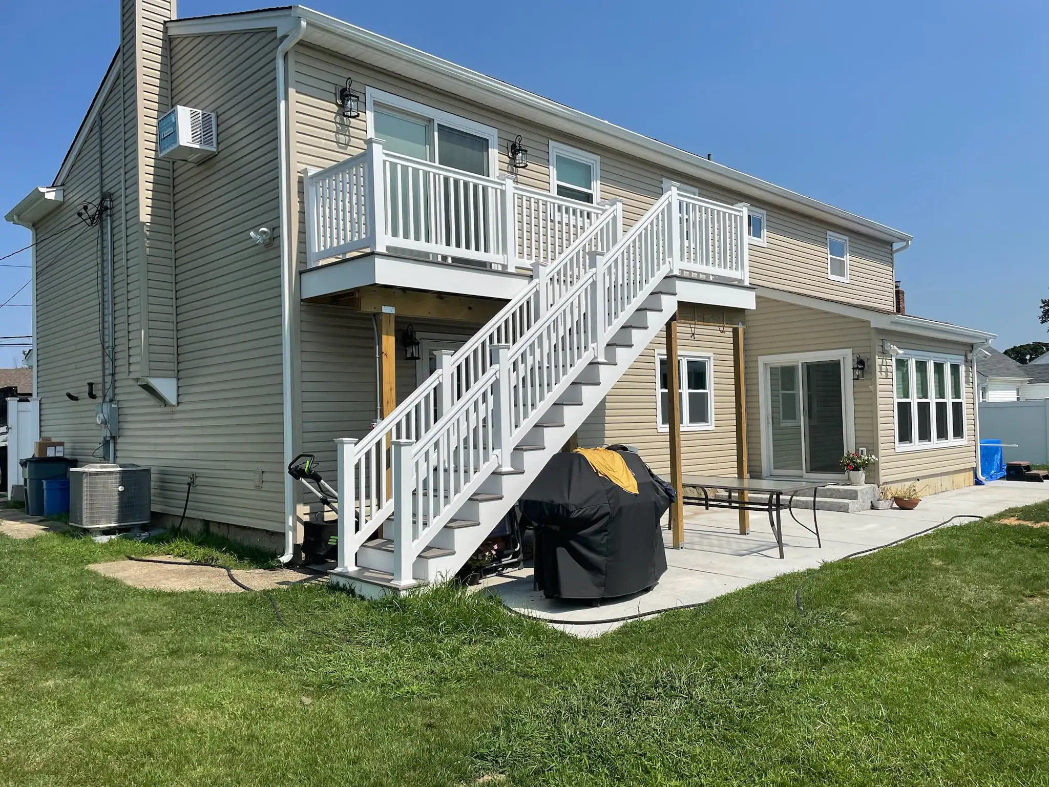 Two Story House Backyard Nassau County New York